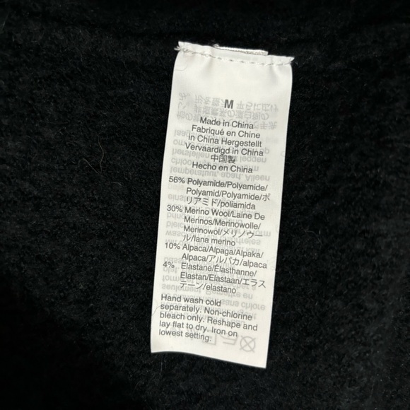 Madewell Cozy Walker Merino Wool Blend Open Front Long Cardigan M - Picture 6 of 8